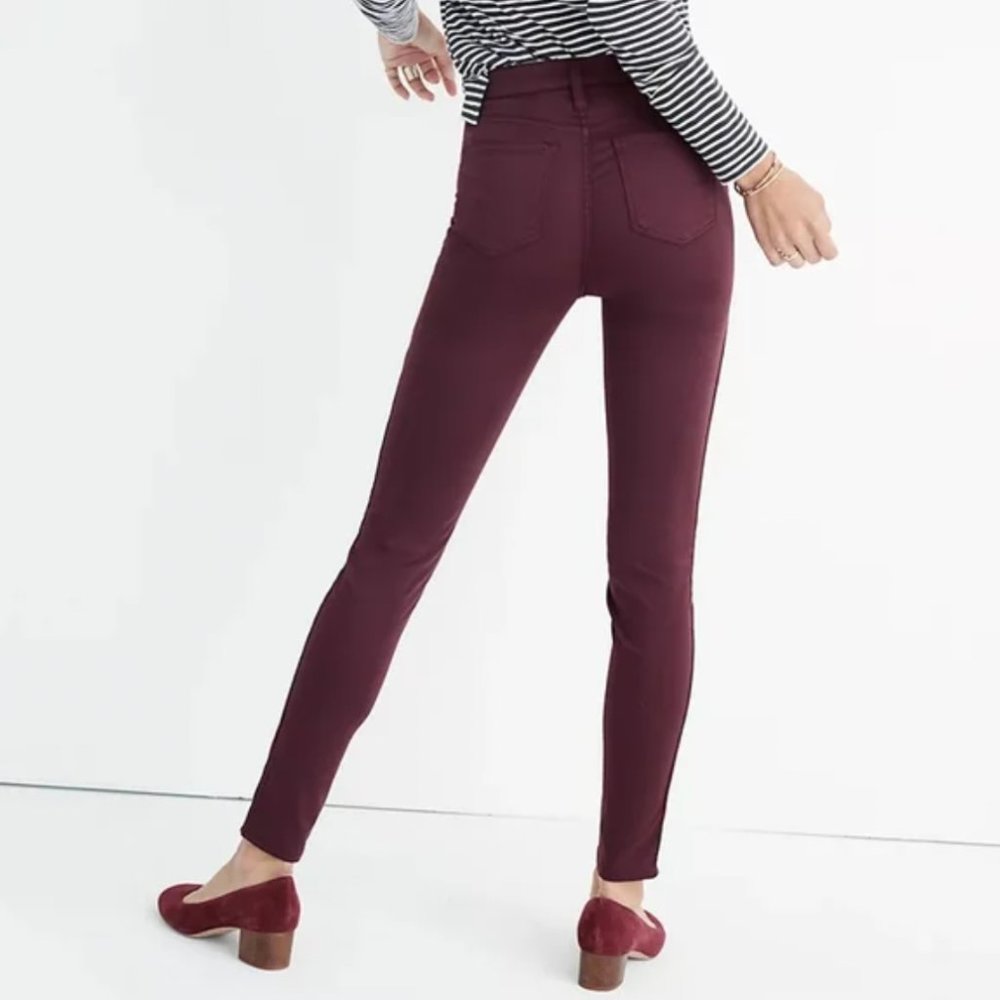 Madewell Skinny Skinny Burgundy Jeans Size 28 